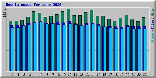 Hourly usage for June 2026
